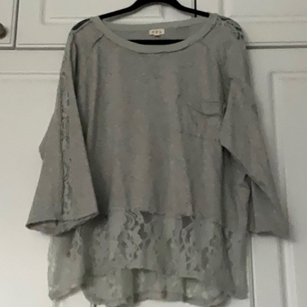 POL LACE/ TUNIC TOP